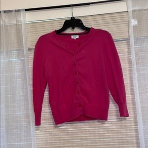 Button up pink sweater